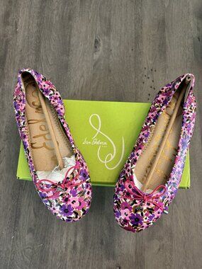 Sam Edelman Kids Felicia Mini, Purple Floral Size 4 NEW